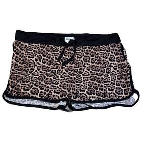 Steve Madden Leopard Print Sleep Comfy Shorts Super Soft Size XL
